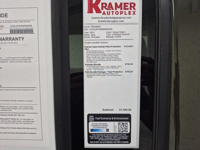 2021 Jeep Wrangler Unlimited Unlimited Rubicon