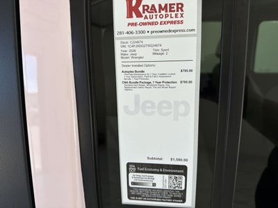 2026 Jeep Wrangler Willys