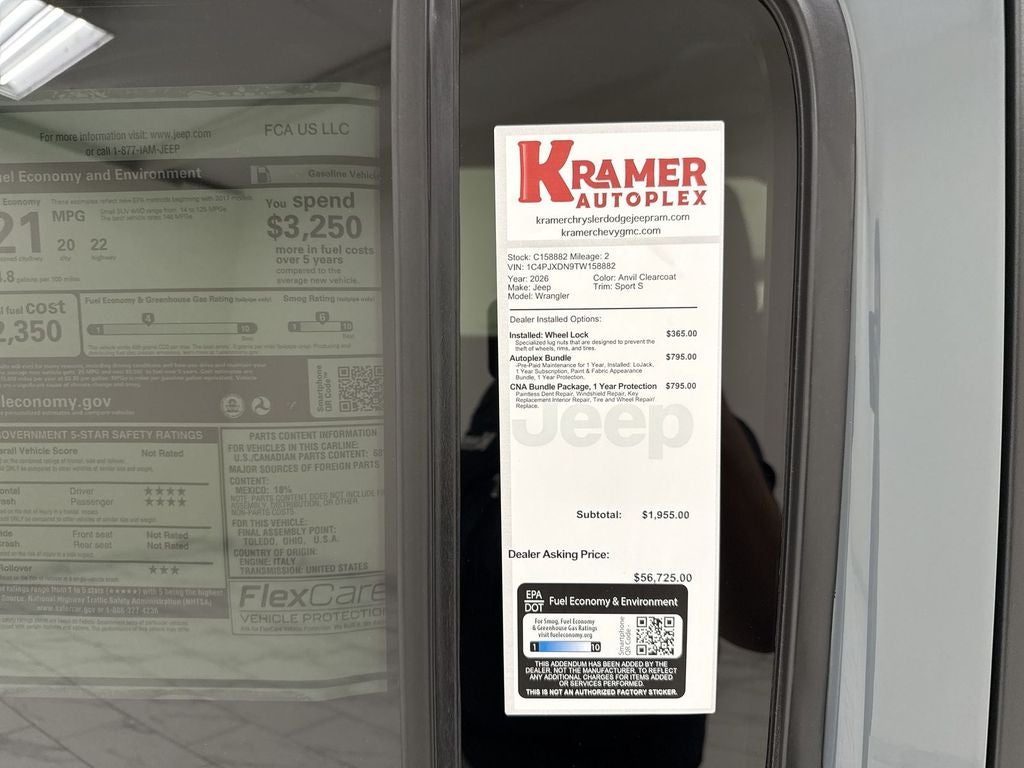 2026 Jeep Wrangler Sport S