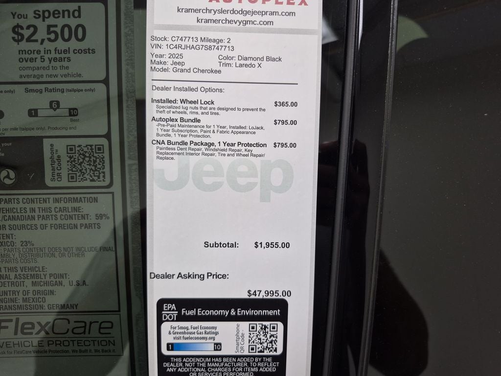 2025 Jeep Grand Cherokee Laredo X