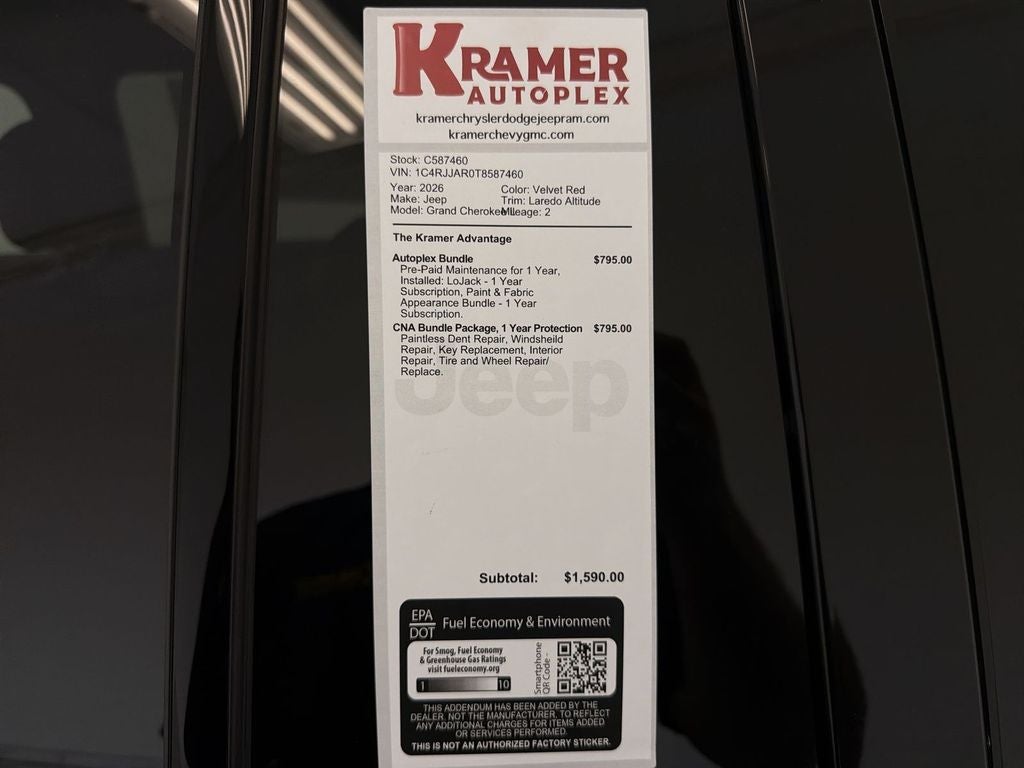 2026 Jeep Grand Cherokee Laredo Altitude