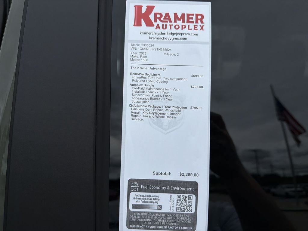2026 RAM Ram 1500 Lone Star