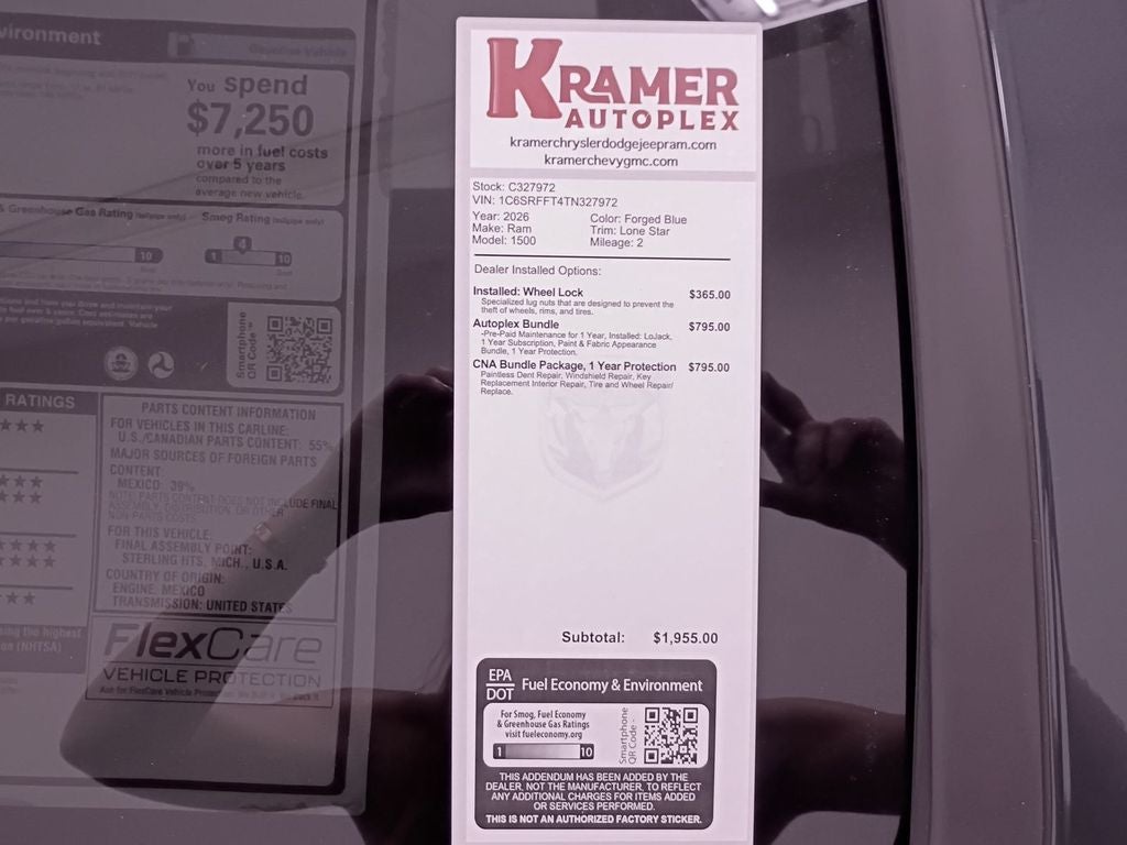 2026 RAM Ram 1500 Lone Star