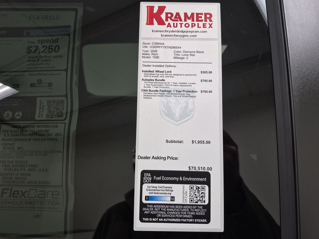 2026 RAM Ram 1500 Lone Star