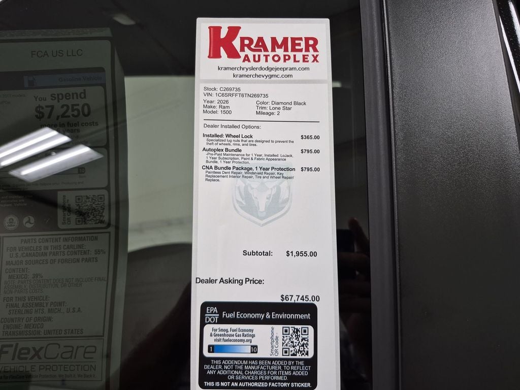 2026 RAM Ram 1500 Lone Star