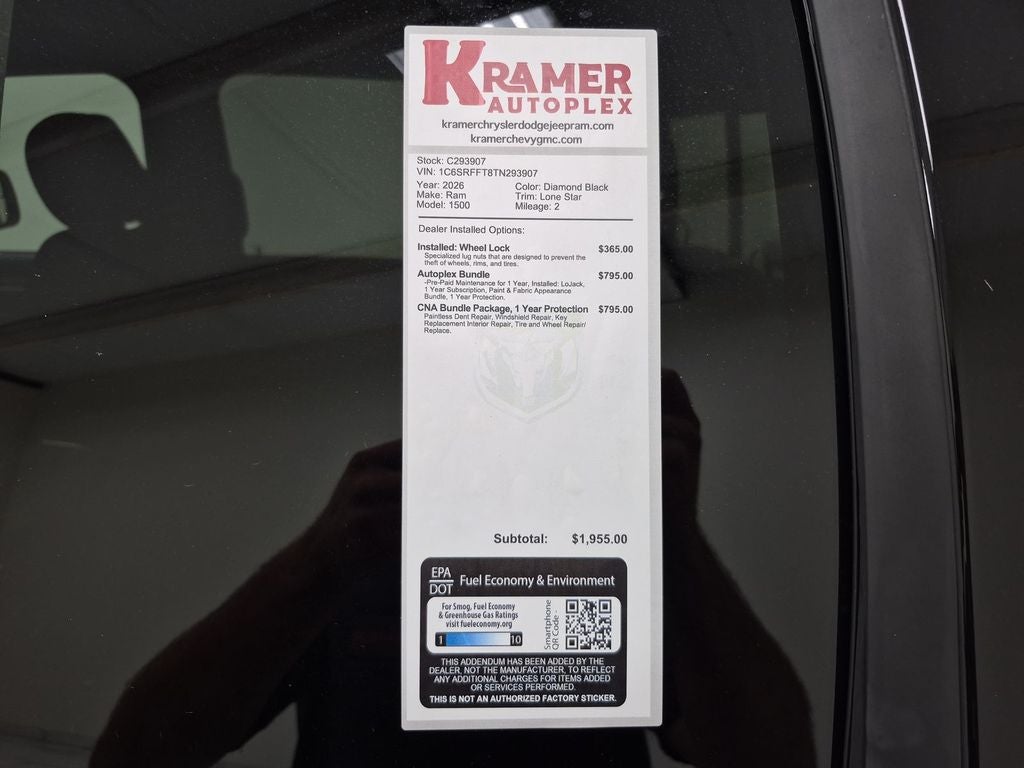 2026 RAM Ram 1500 Lone Star