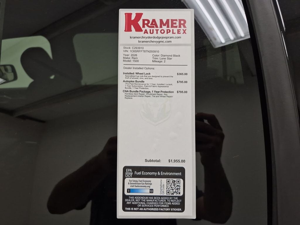 2026 RAM Ram 1500 Lone Star