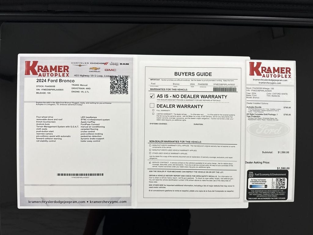 2024 Ford Bronco Badlands