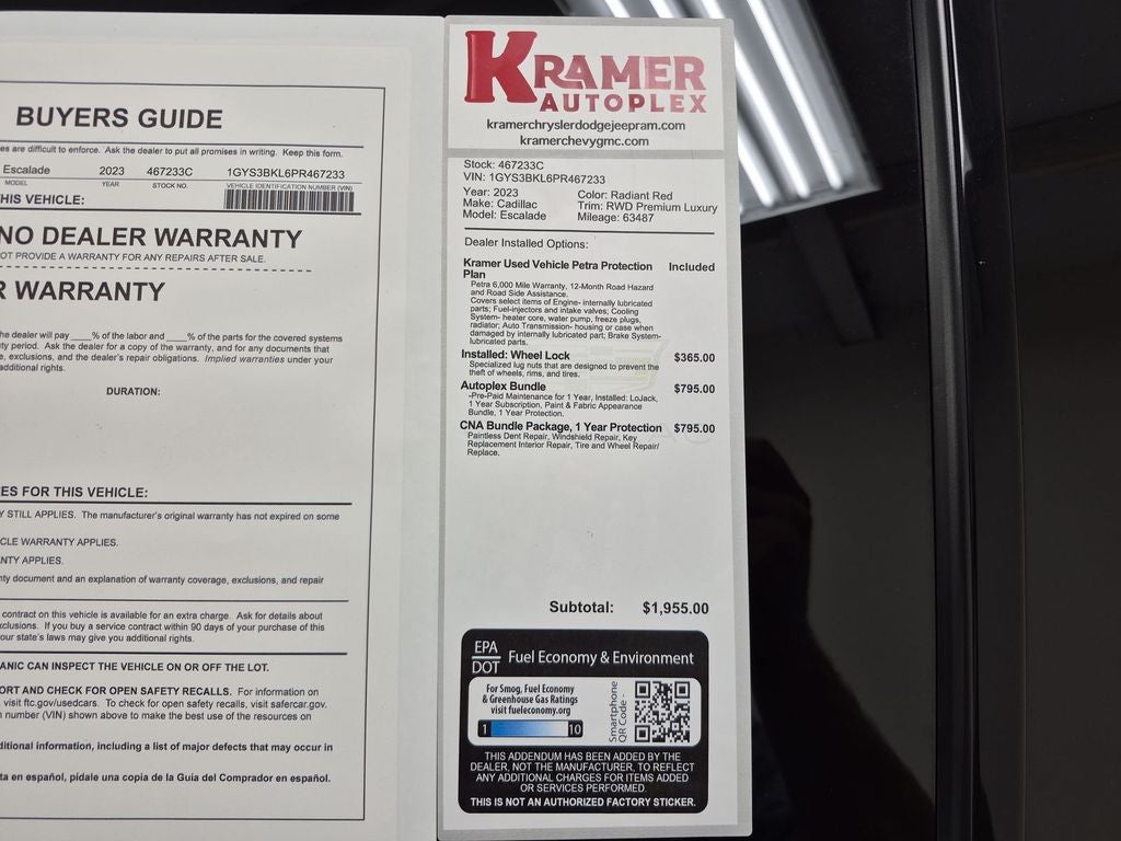 2023 Cadillac Escalade RWD Premium Luxury