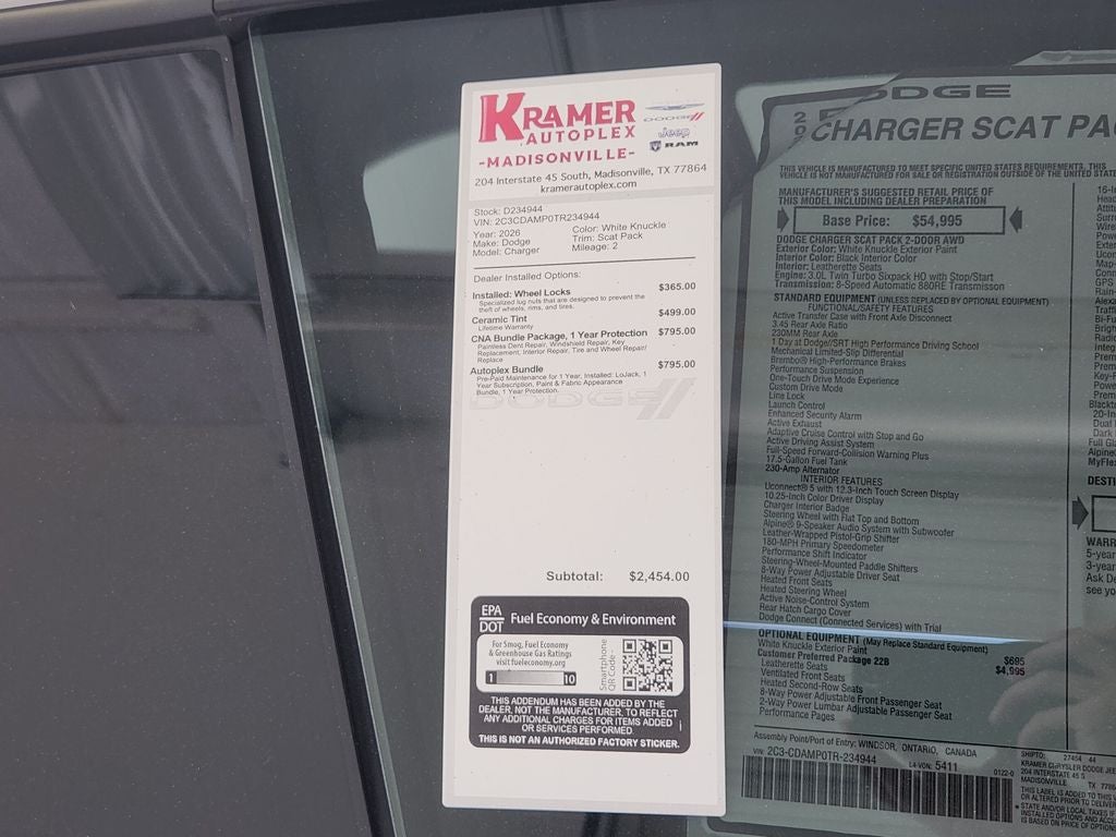 2026 Dodge Charger Scat Pack Plus