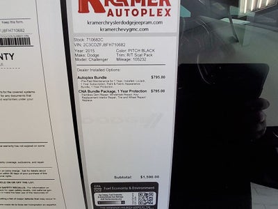 2015 Dodge Challenger R/T Scat Pack