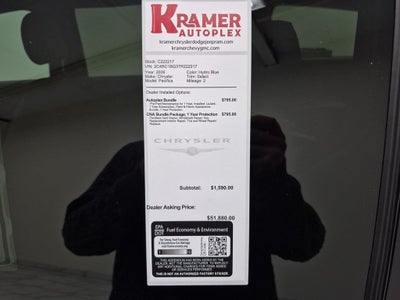 2026 Chrysler Pacifica Select