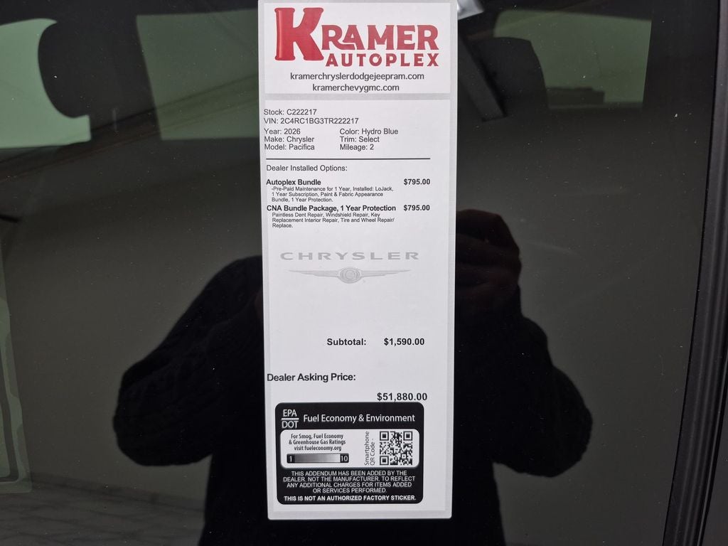 2026 Chrysler Pacifica Select