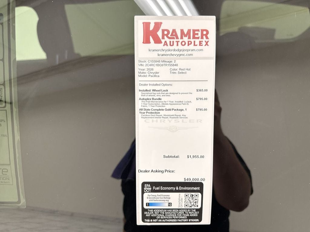 2026 Chrysler Pacifica Select