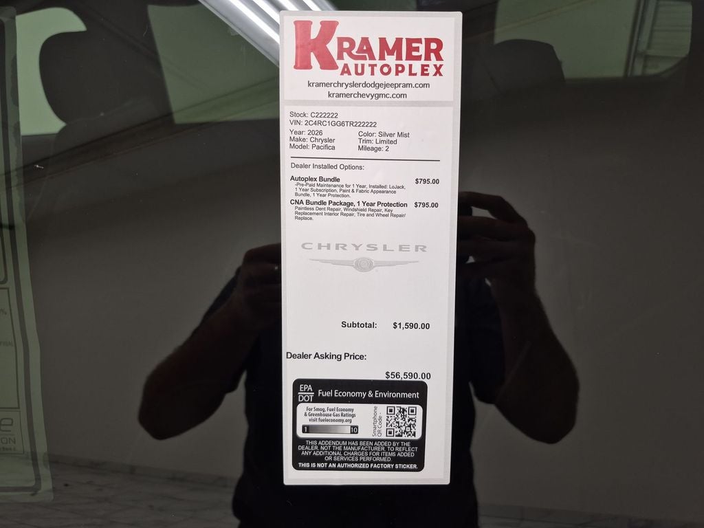 2026 Chrysler Pacifica Limited