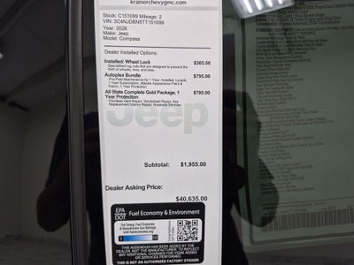 2026 Jeep Compass Latitude Altitude