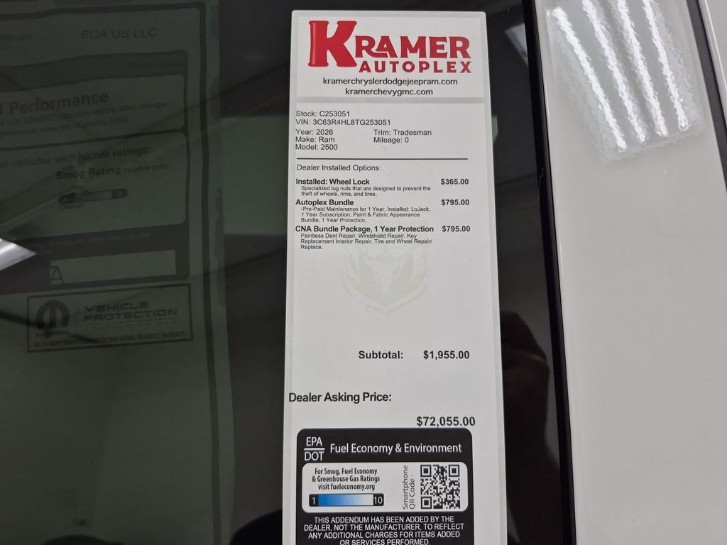 2026 RAM Ram 2500 Tradesman