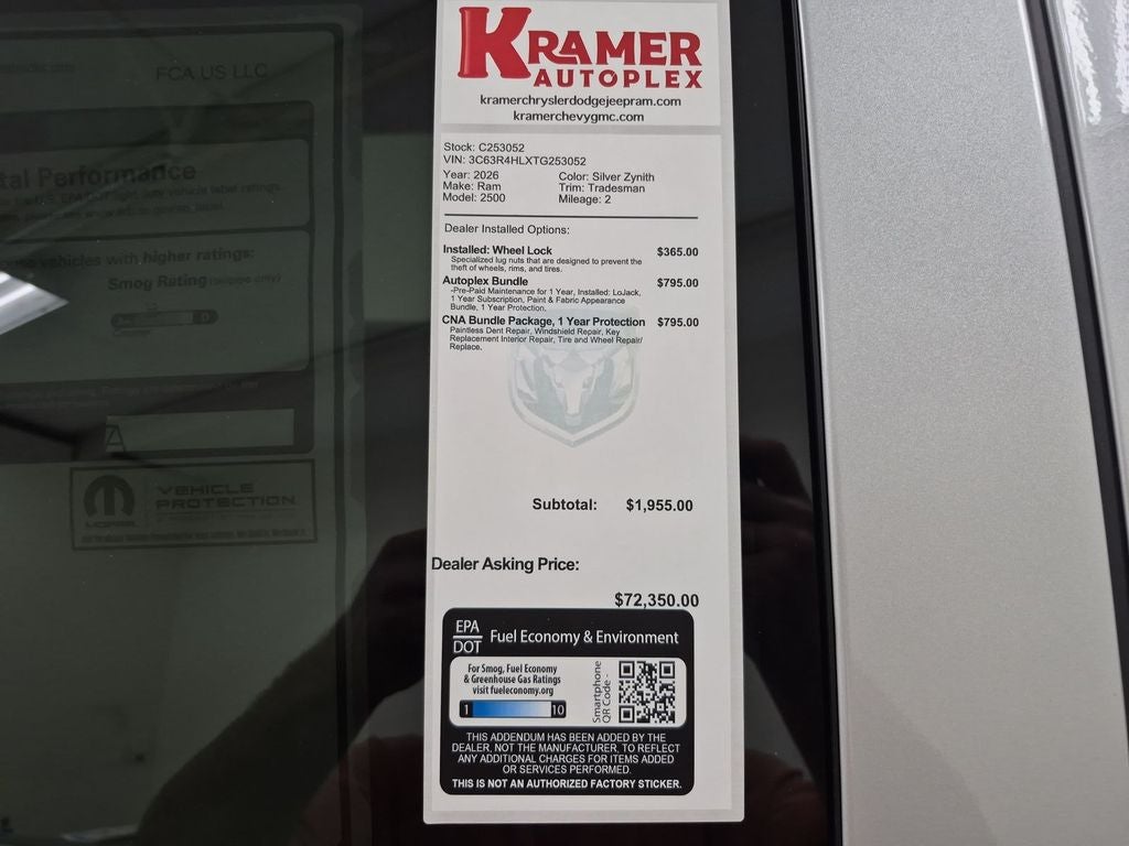 2026 RAM Ram 2500 Tradesman