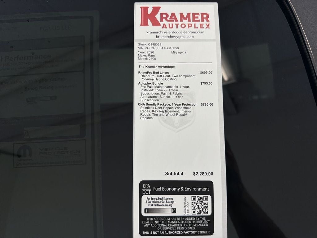 2026 RAM Ram 2500 Tradesman