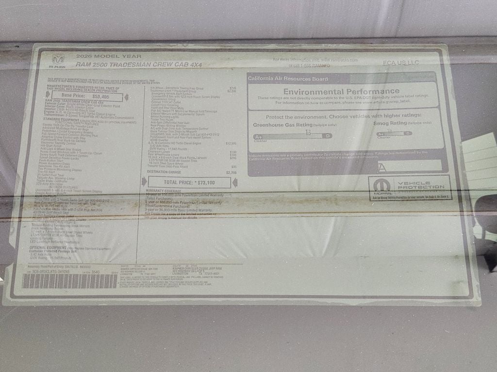 2026 RAM Ram 2500 Tradesman