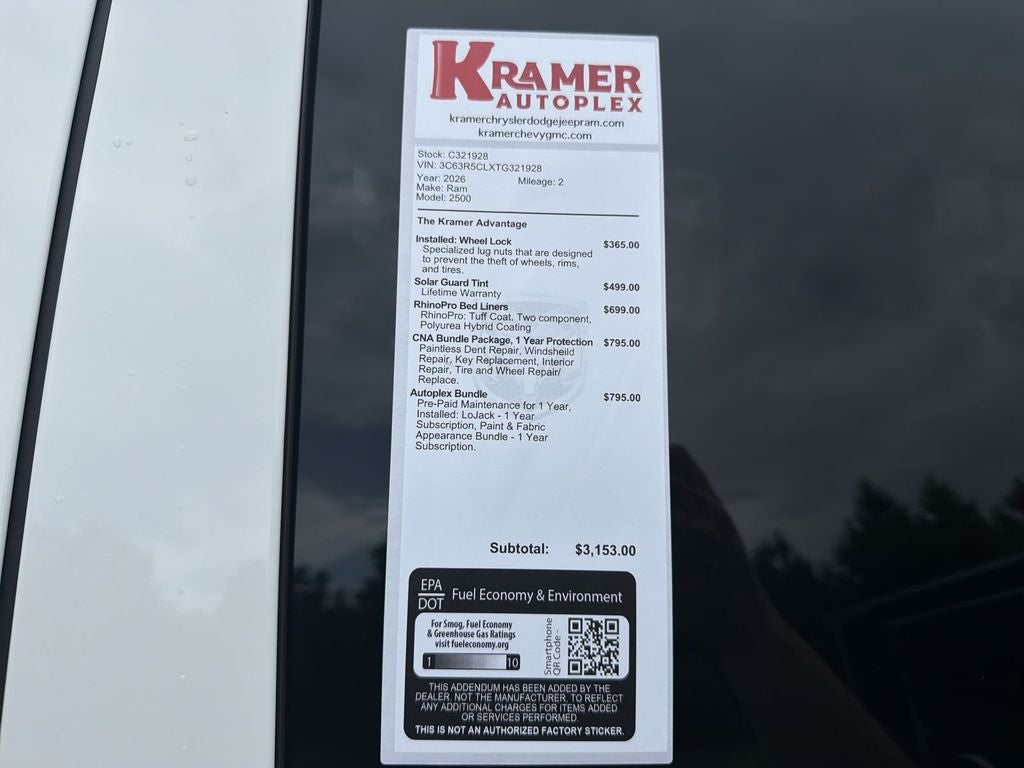 2026 RAM Ram 2500 Tradesman