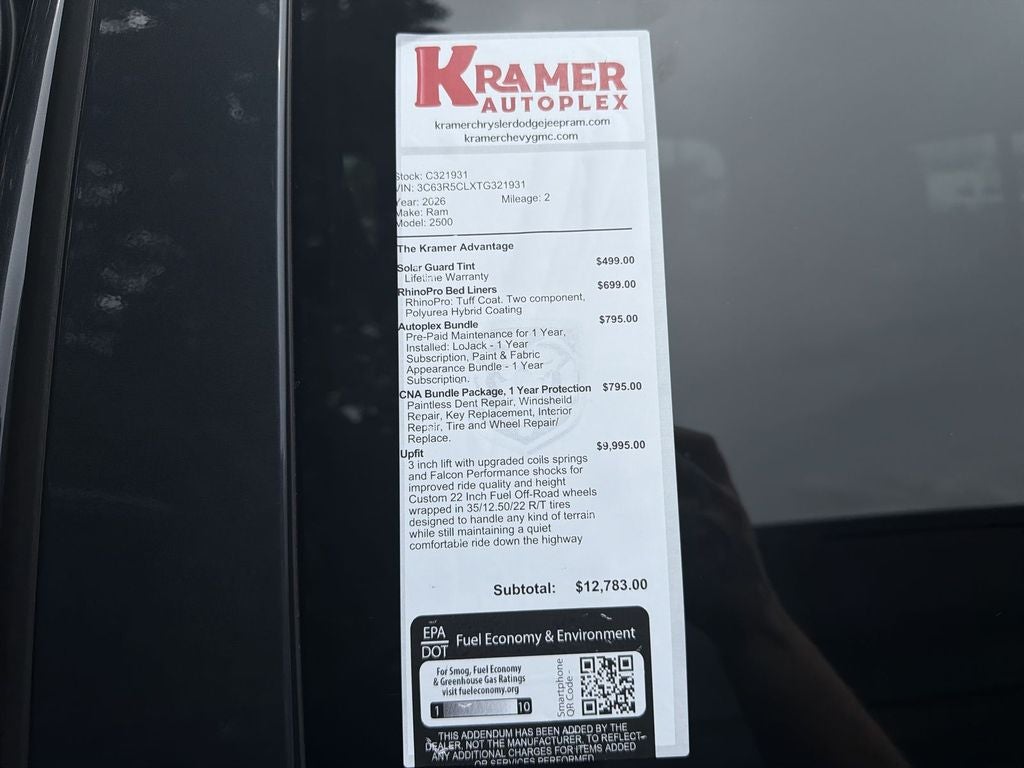2026 RAM Ram 2500 Tradesman
