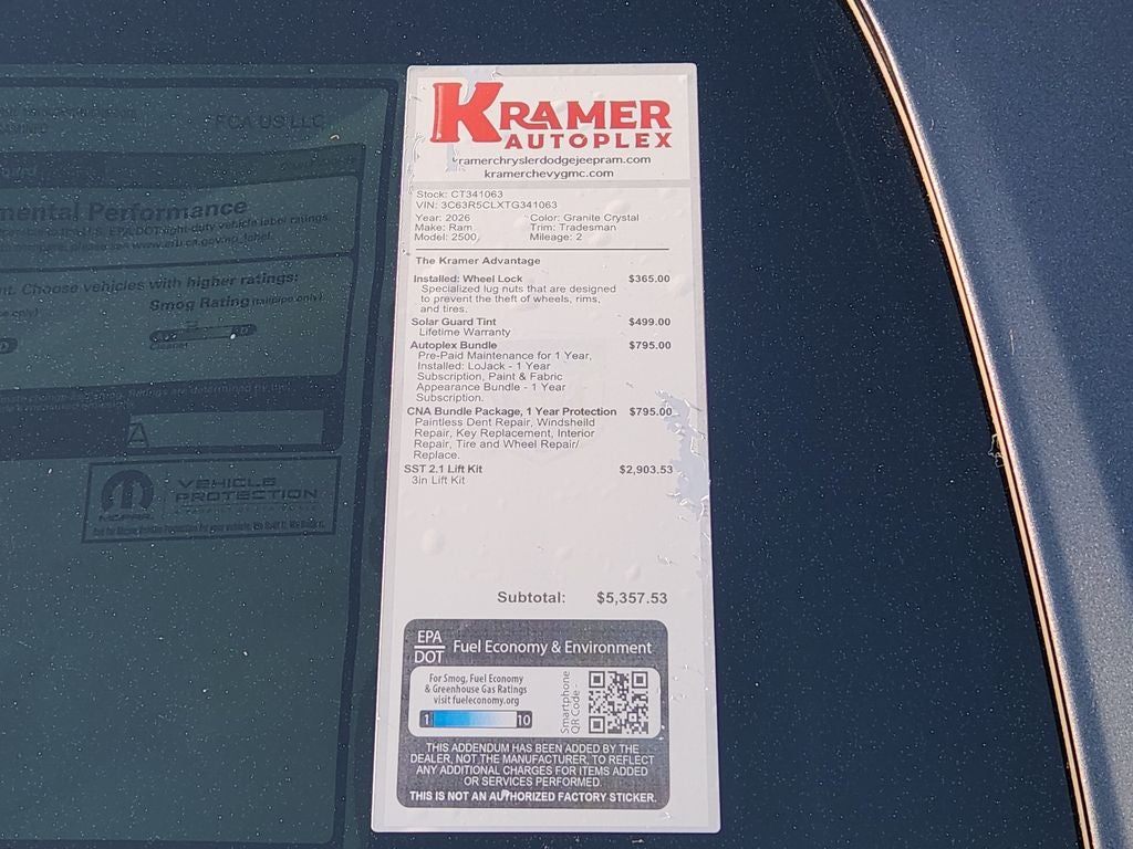 2026 RAM Ram 2500 Tradesman