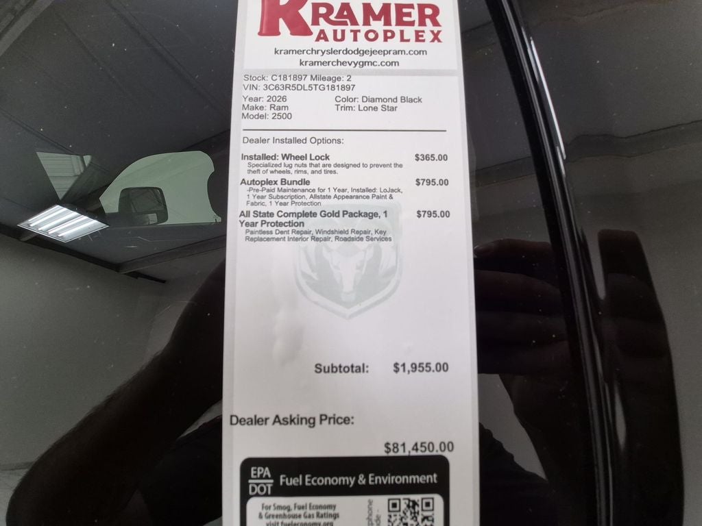 2026 RAM Ram 2500 Lone Star