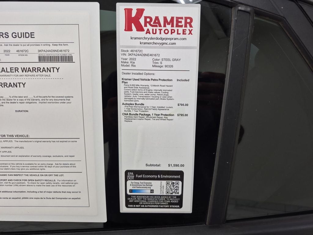 2022 Kia Rio S