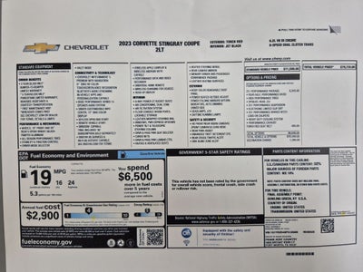 2023 Chevrolet Corvette Stingray 2LT