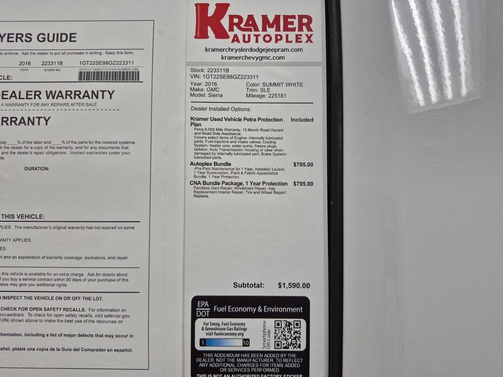 2016 GMC Sierra 2500 HD SLE