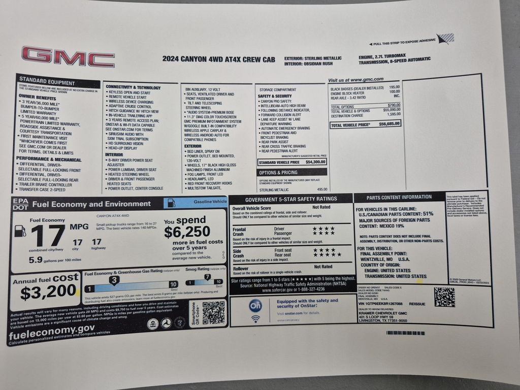 2024 GMC Canyon AT4X