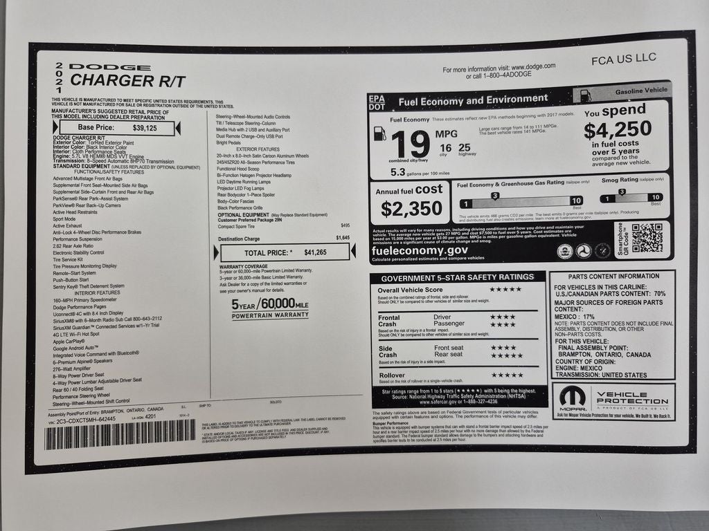 2021 Dodge Charger R/T