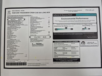 2023 RAM 2500 Tradesman Crew Cab 4x4 8' Box