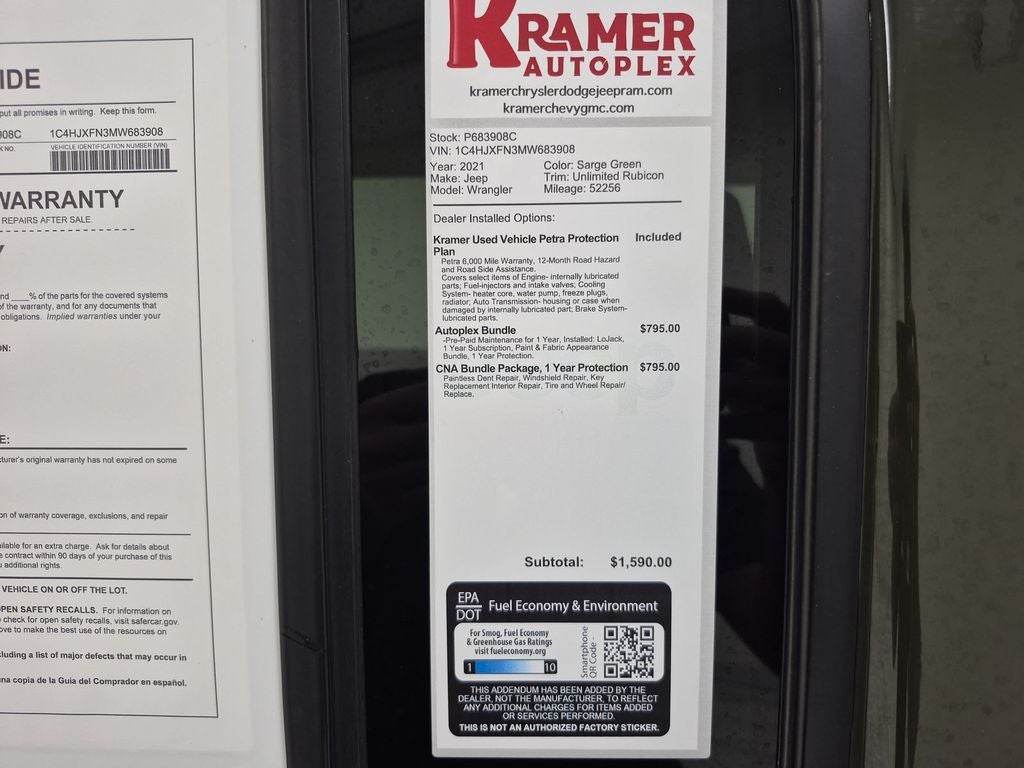 2021 Jeep Wrangler Unlimited Rubicon 4x4