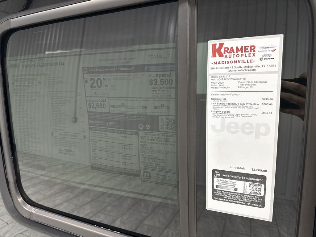 2025 Jeep Wrangler WRANGLER 4-DOOR RUBICON