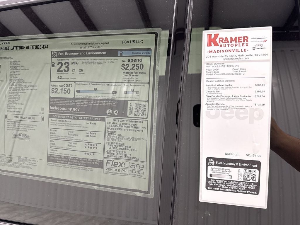 2026 Jeep Grand Cherokee GRAND CHEROKEE LAREDO ALTITUDE 4X4