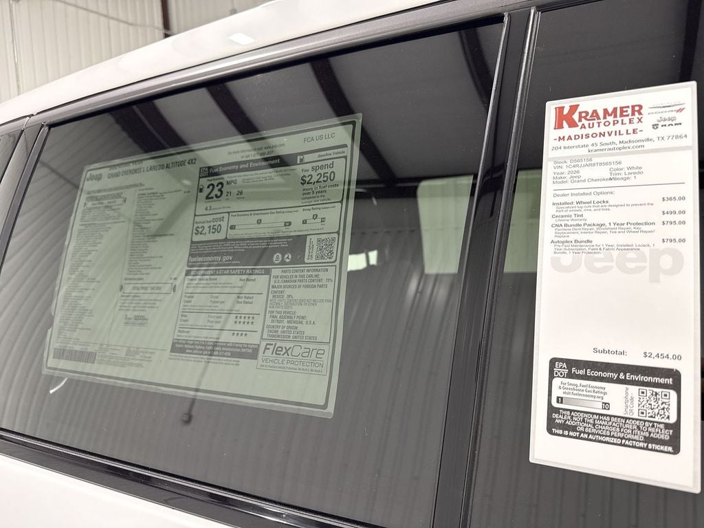 2026 Jeep Grand Cherokee GRAND CHEROKEE L LAREDO ALTITUDE 4X2