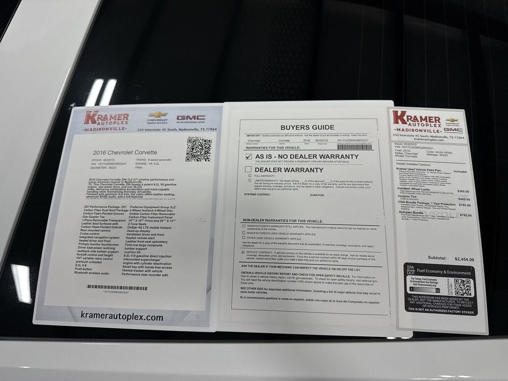 2016 Chevrolet Corvette Z06