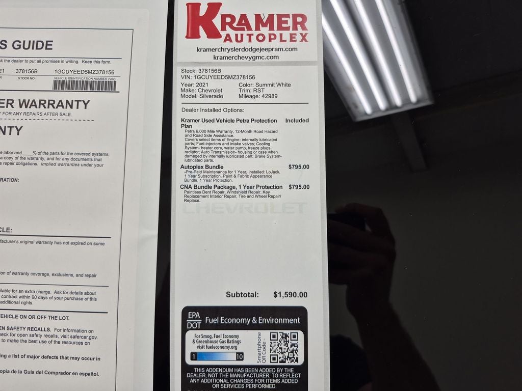 2021 Chevrolet Silverado 1500 4WD Crew Cab Short Bed RST