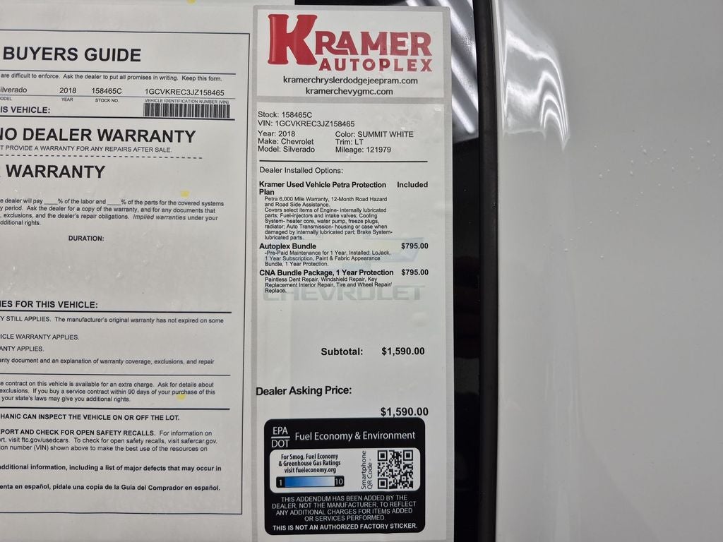 2018 Chevrolet Silverado LT