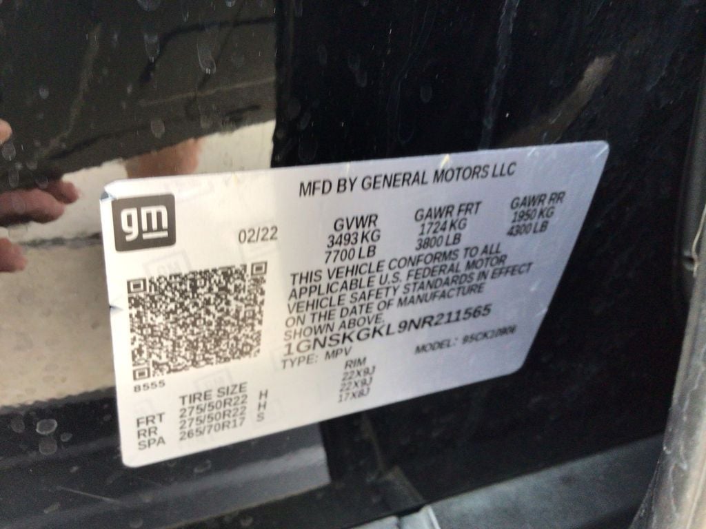 2022 Chevrolet Suburban 4WD High Country