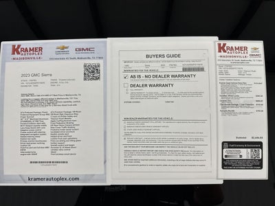 2023 GMC Sierra 1500 4WD Crew Cab Short Box AT4