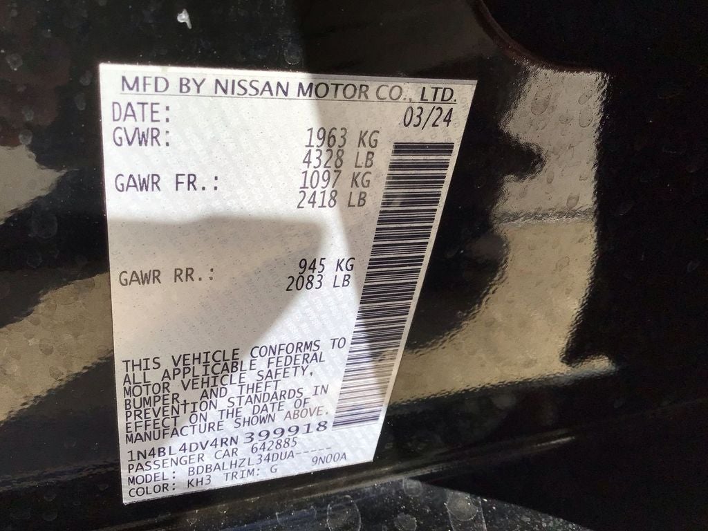 2024 Nissan Altima 2.5 SV