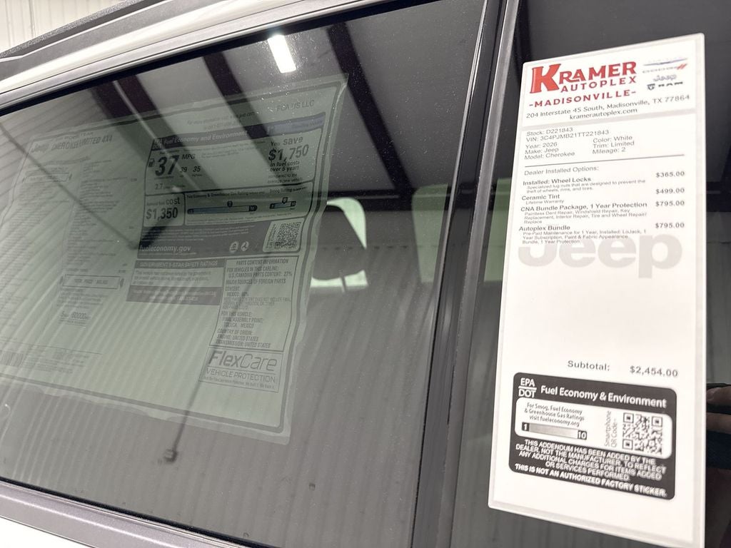 2026 Jeep Cherokee CHEROKEE LIMITED 4X4