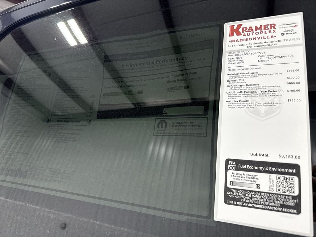 2026 RAM Ram 2500 RAM 2500 TRADESMAN CREW CAB 4X4 6'4' BOX