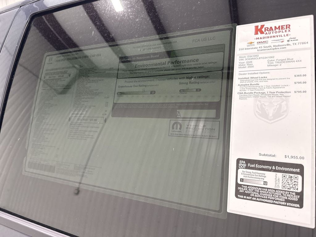 2026 RAM Ram 2500 Tradesman