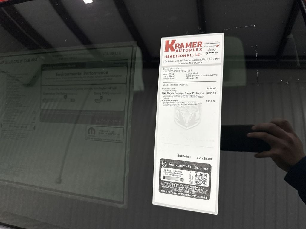 2026 RAM Ram 2500 RAM 2500 LONE STAR CREW CAB 4X4 6'4' BOX