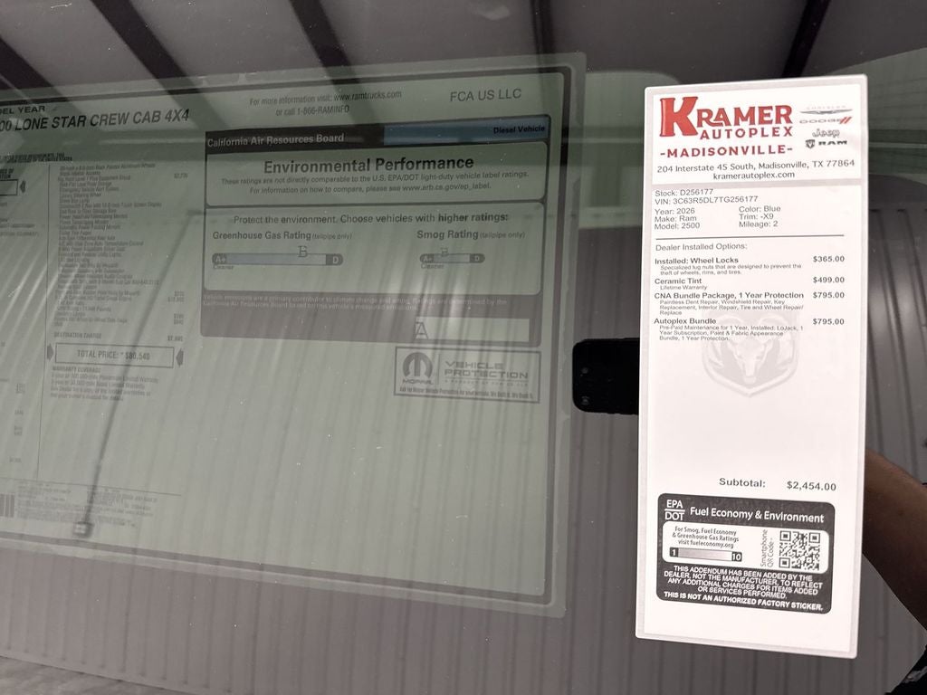 2026 RAM Ram 2500 RAM 2500 LONE STAR CREW CAB 4X4 6'4' BOX