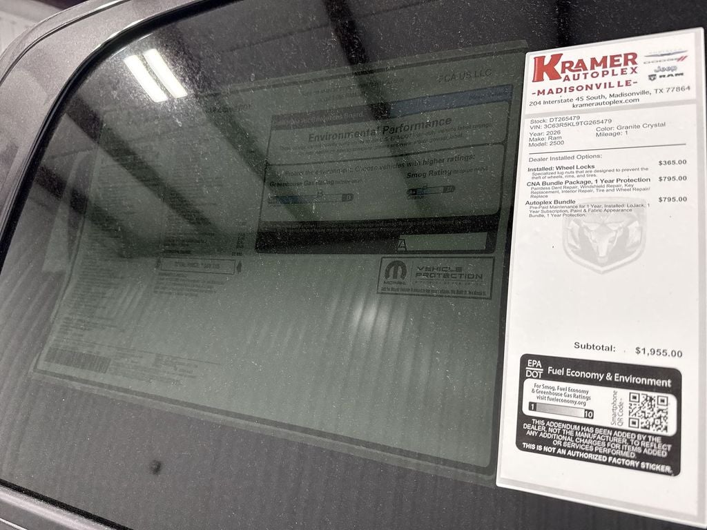 2026 RAM Ram 2500 RAM 2500 LARAMIE CREW CAB 4X4 8' BOX